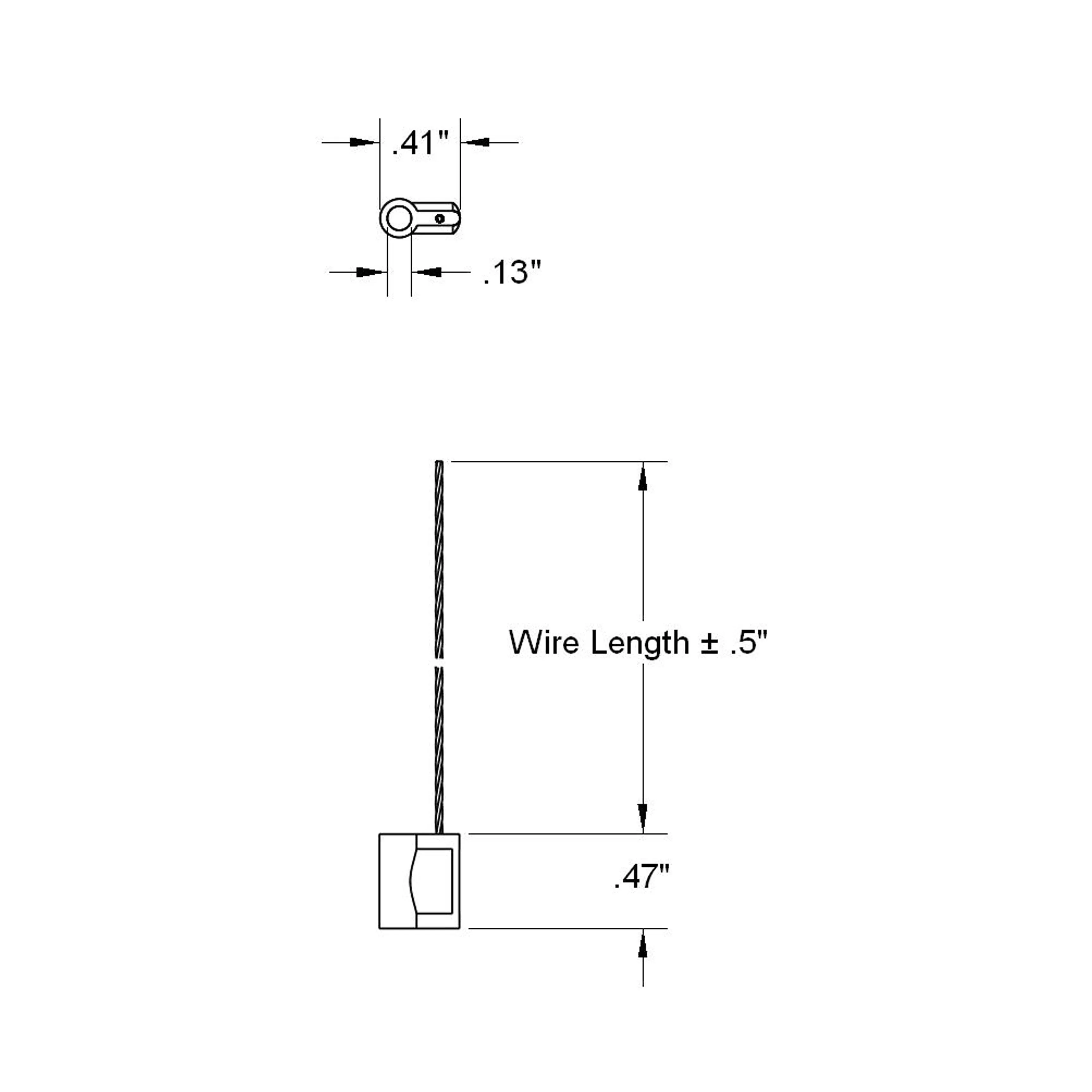 12 mm ALUM Aluminum and Wire Seals