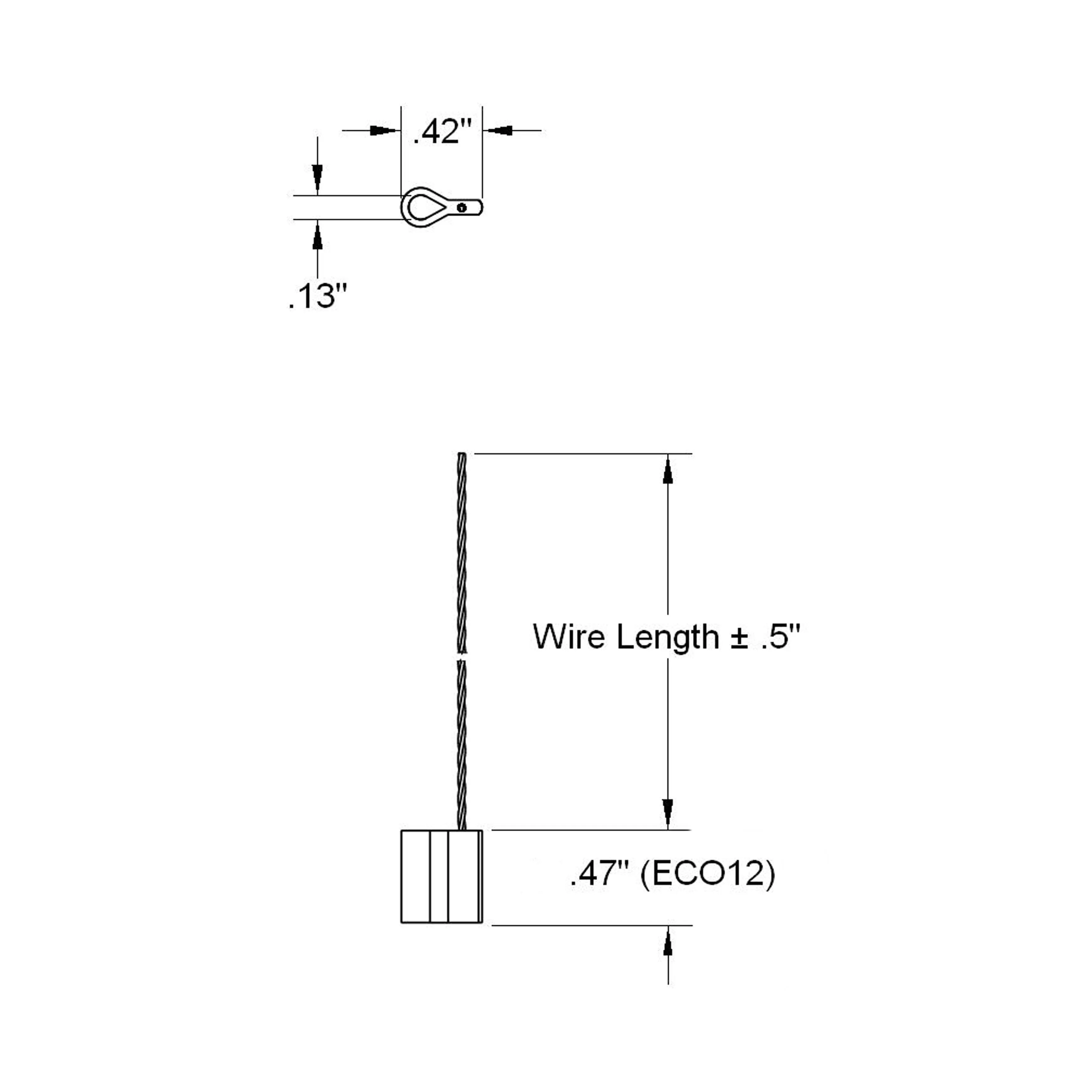 12 mm ECO Aluminum and Wire Seals