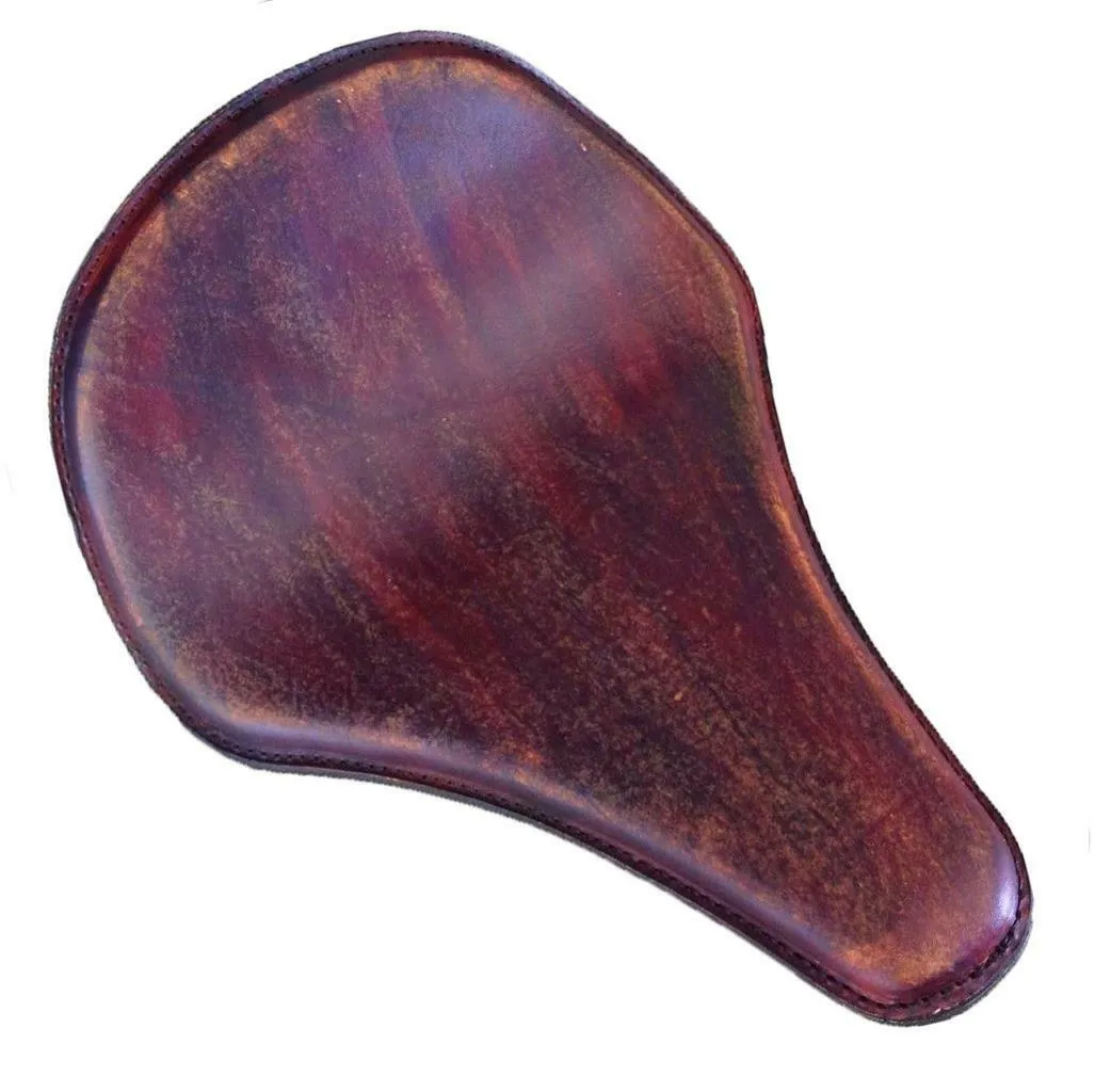 12x15 Lnose 201 BrownDist Chopper Harley Sportster Dyna Seat Mother Road Customs