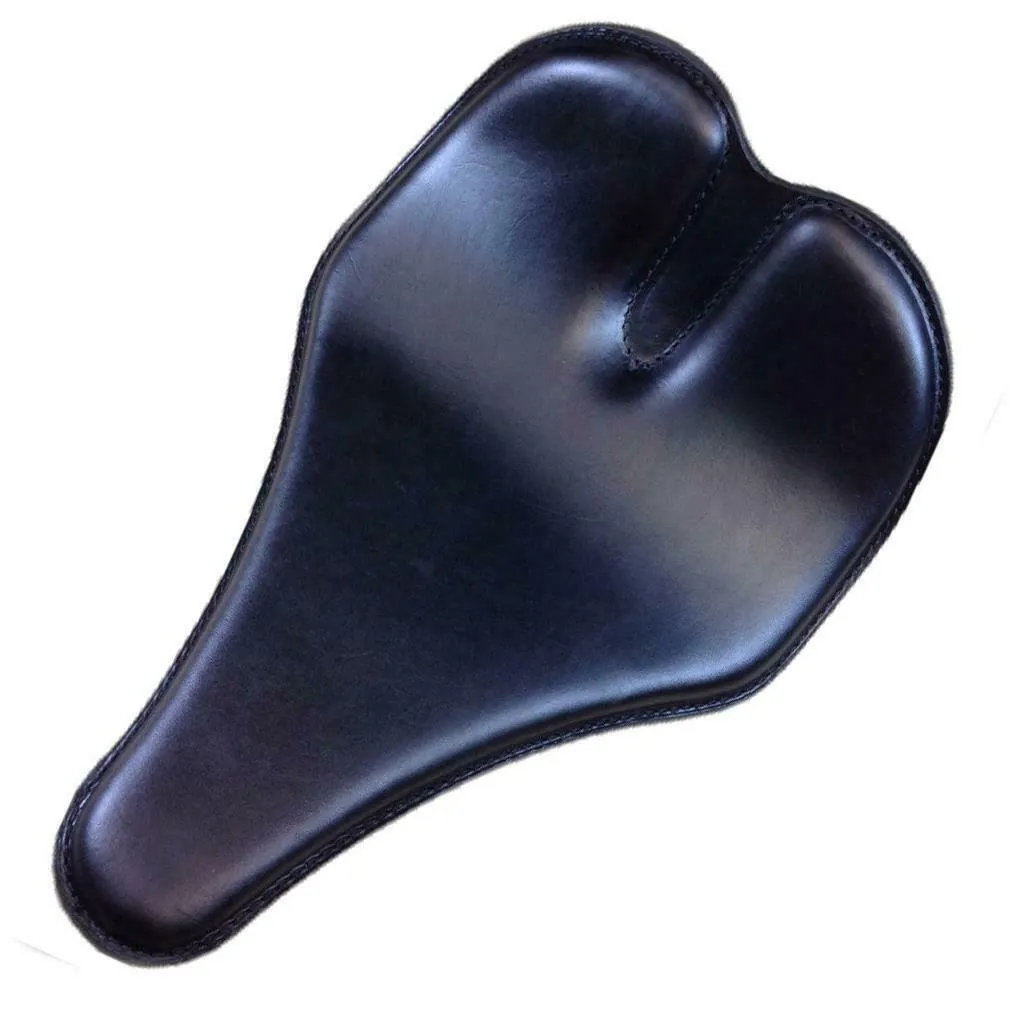 12x15" Lnose Groove Black Chopper Harley Sportster Dyna Seat Mother Road Customs