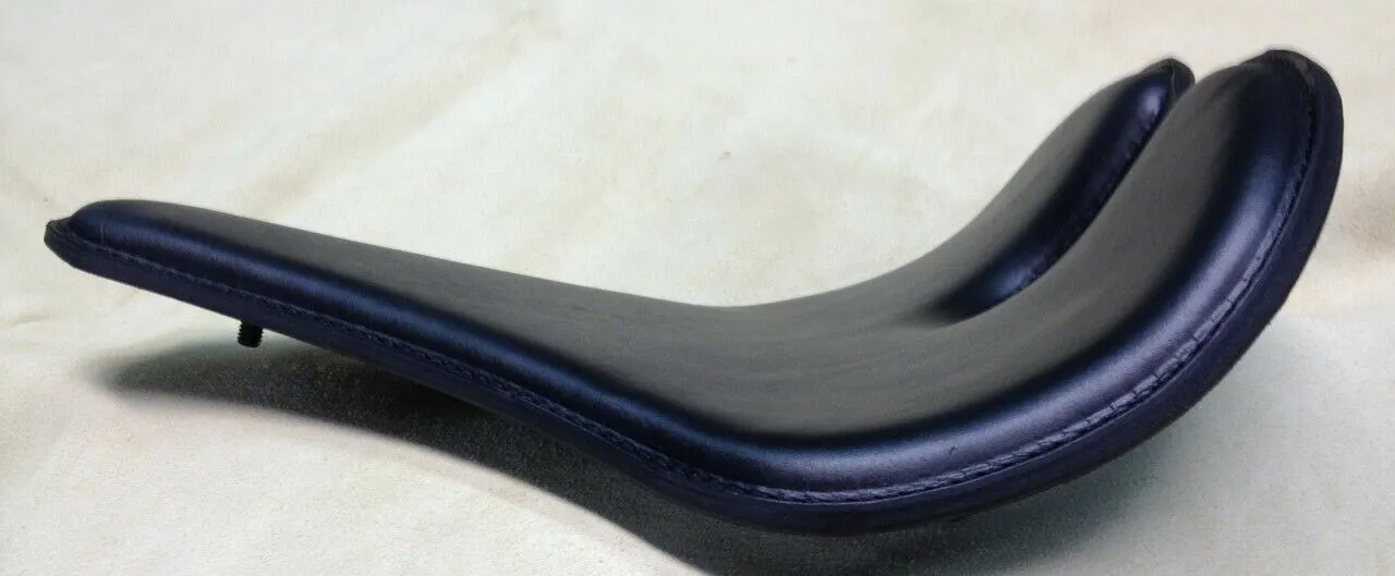12x15" Lnose Groove Black Chopper Harley Sportster Dyna Seat Mother Road Customs