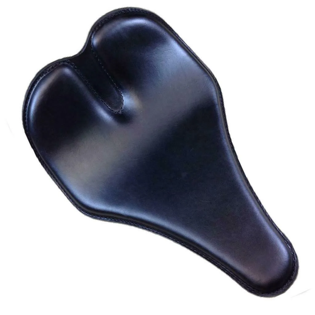 12x15" Lnose Groove Black Chopper Harley Sportster Dyna Seat Mother Road Customs
