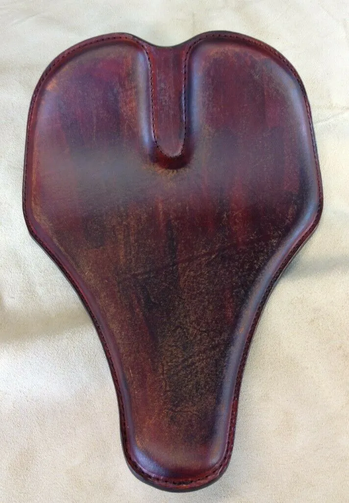 12x15" Long nose Grove 201 Brown Distressed Chopper Harley Sportster Dyna Seat
