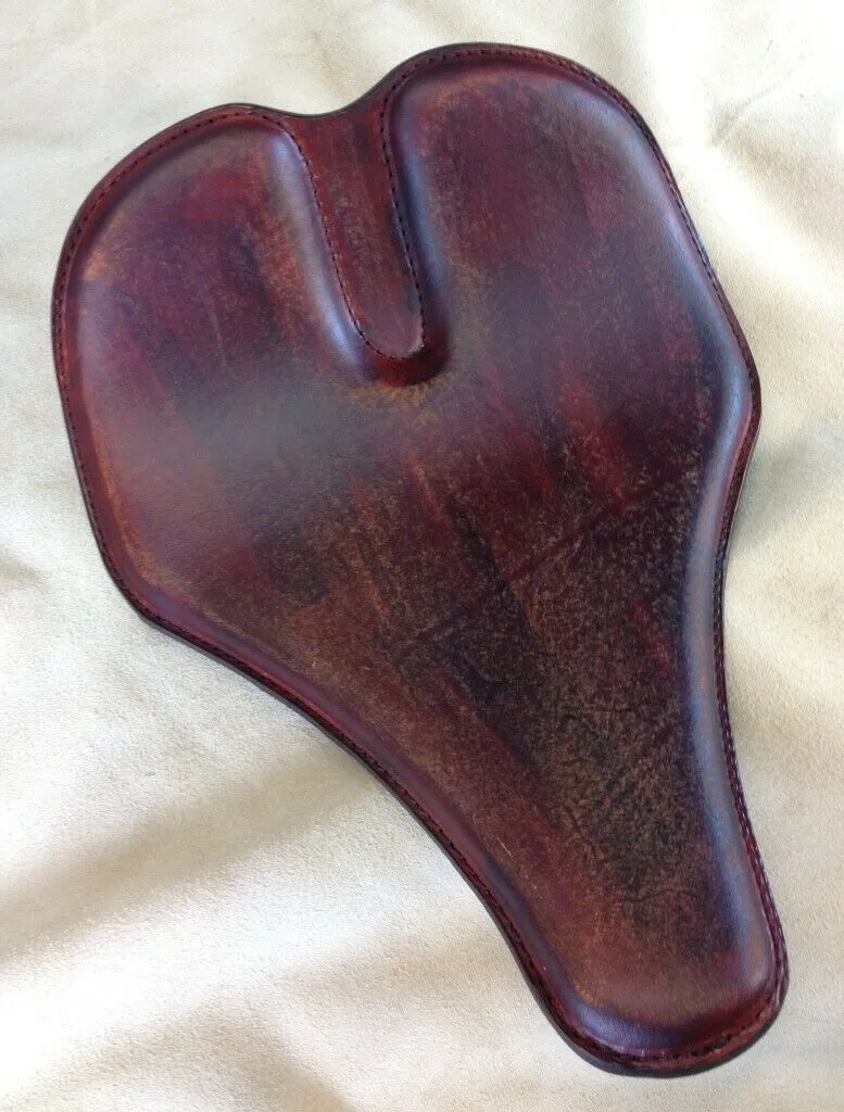 12x15" Long nose Grove 201 Brown Distressed Chopper Harley Sportster Dyna Seat