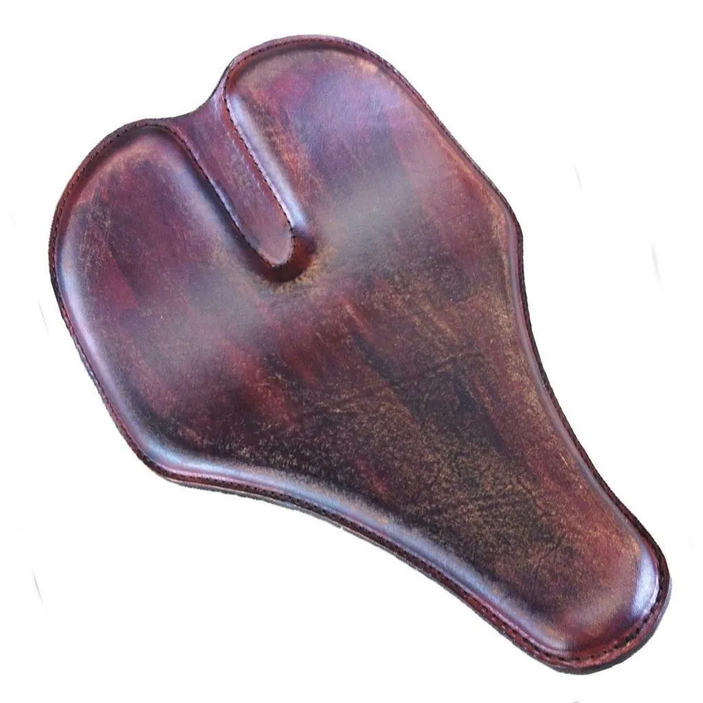 12x15" Long nose Grove 201 Brown Distressed Chopper Harley Sportster Dyna Seat