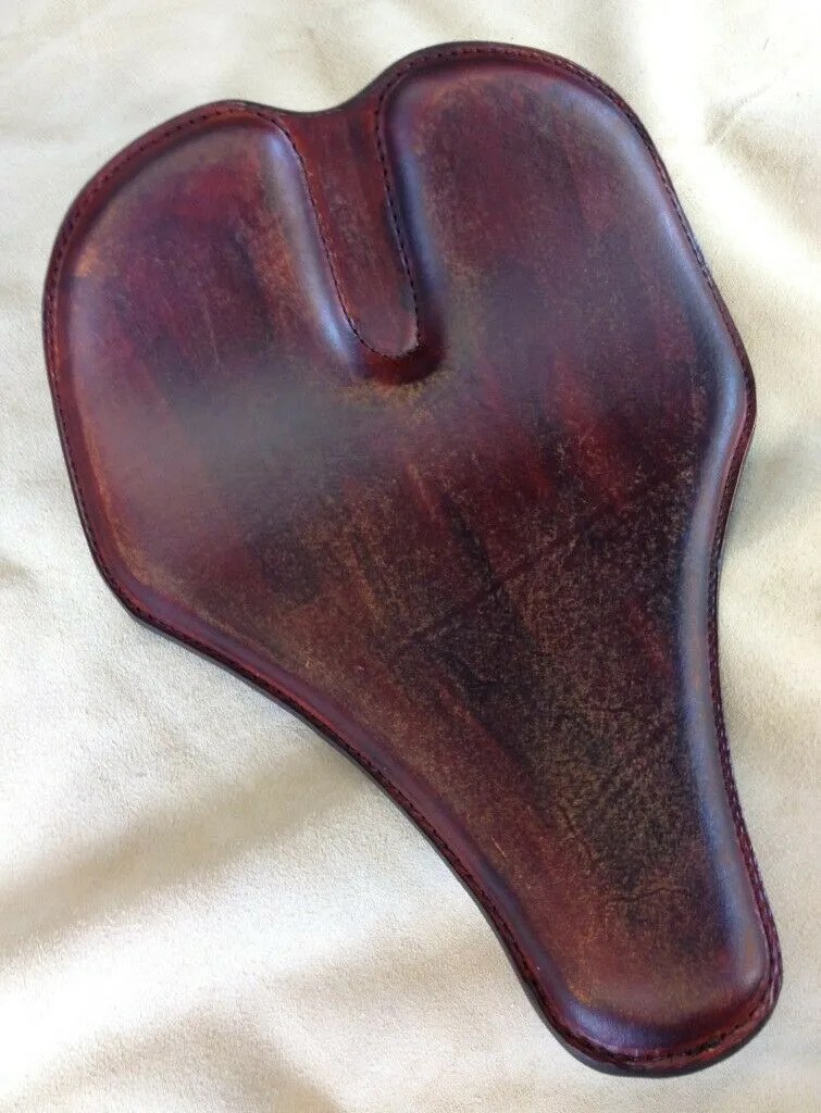 12x15" Long nose Grove 201 Brown Distressed Chopper Harley Sportster Dyna Seat