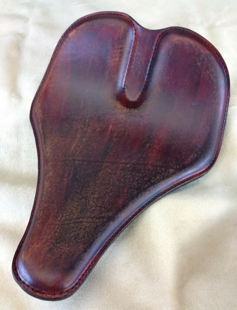 12x15" Long nose Grove 201 Brown Distressed Chopper Harley Sportster Dyna Seat