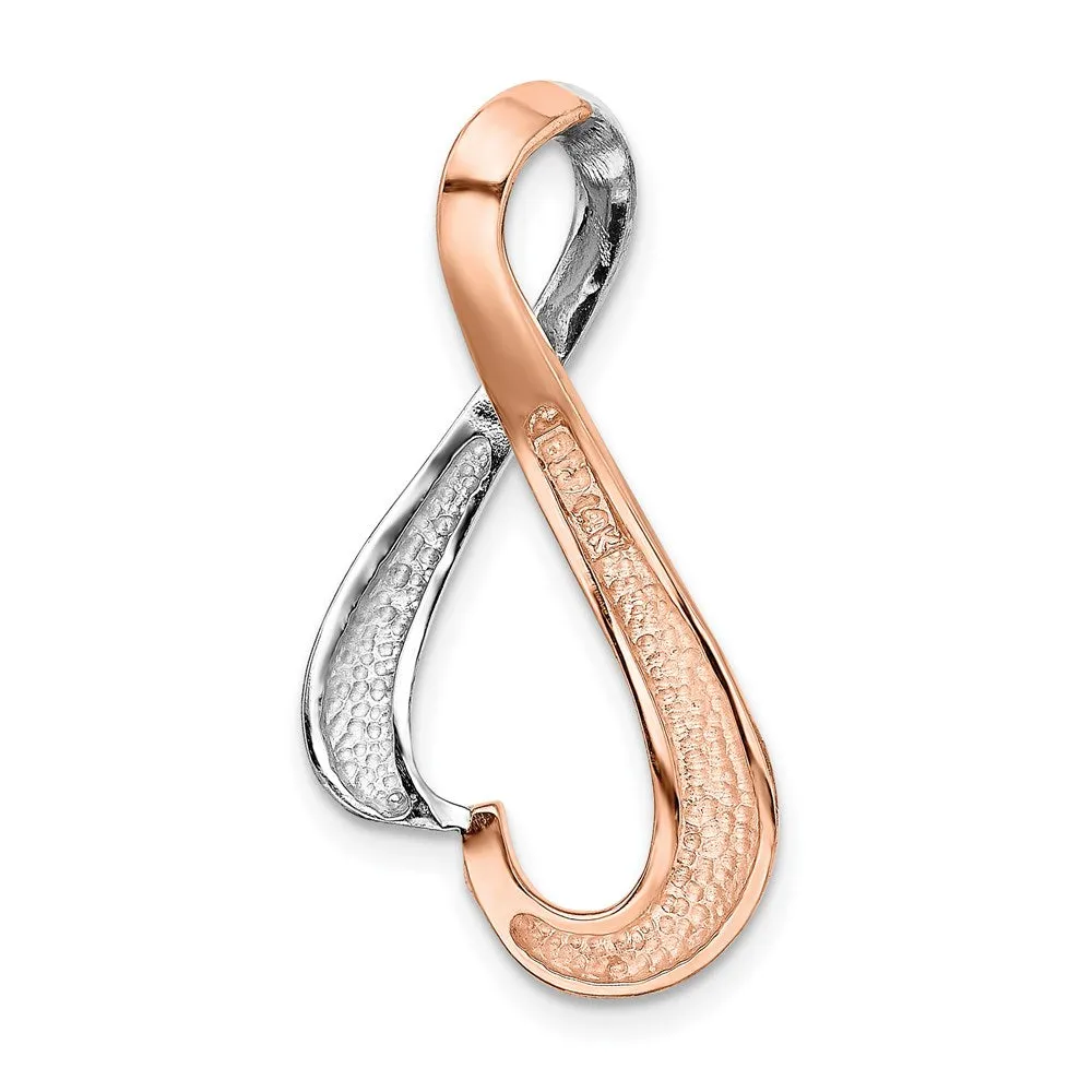 14KW & Rose Gold Omega Slide Fits up to 4mm Regular, 6mm Fancy