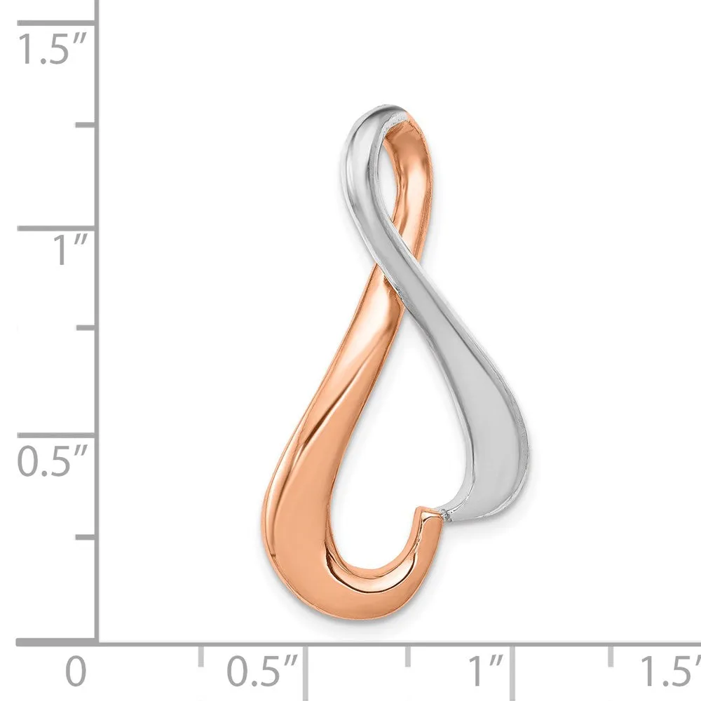 14KW & Rose Gold Omega Slide Fits up to 4mm Regular, 6mm Fancy