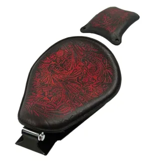 1985-2016 Honda Rebel 250 Spring Seat Pad Mounting Bobber Kit Ant Red Tooled  bc