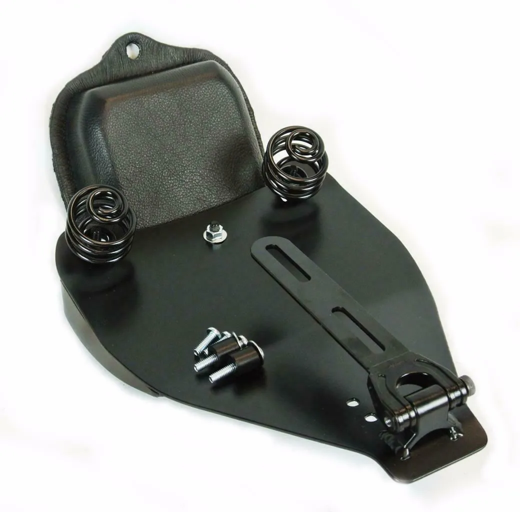 2000-2017 Harley Softail Brown On Brown Spring Seat Pad Conversion Mounting Kit bc
