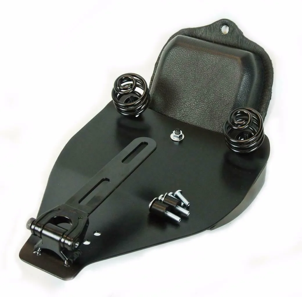 2000-2017 Harley Softail Brown On Brown Spring Seat Pad Conversion Mounting Kit bc