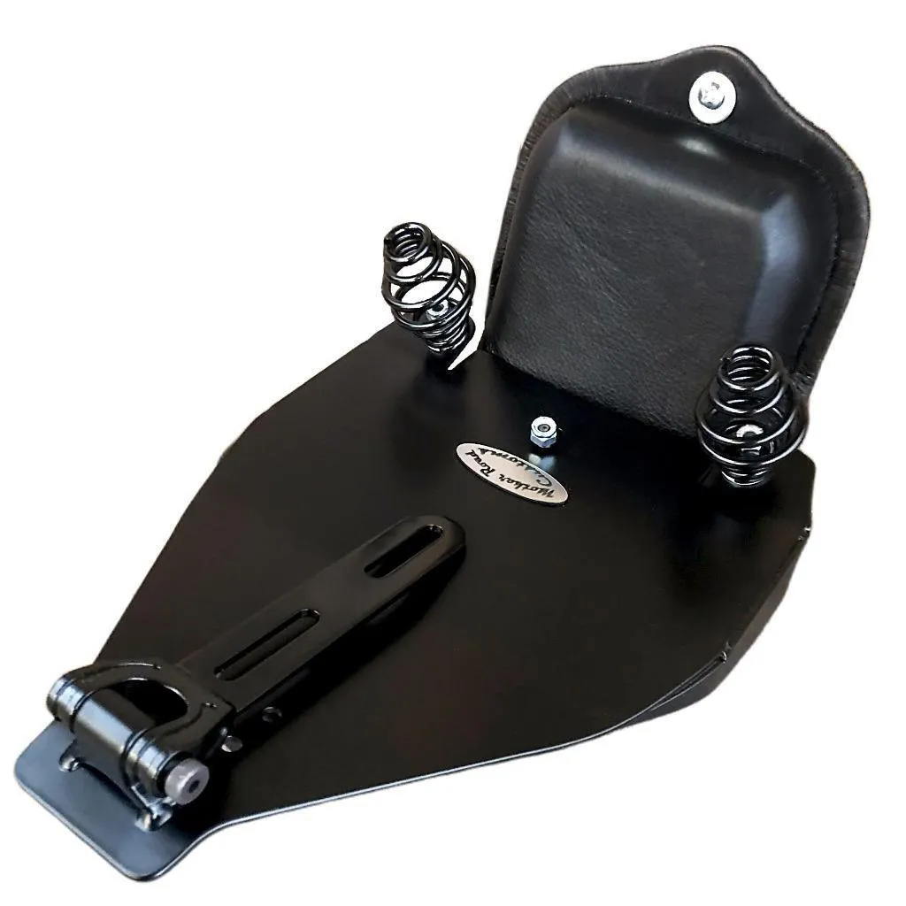 2000-2017 Harley Softail Brown Tooled Spring Seat Pad Conversion Mounting Kit bc