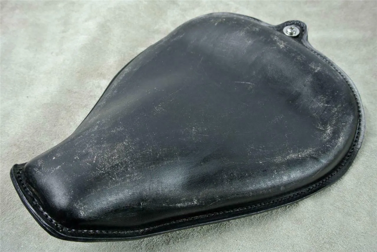 2004-2006 Harley Sportster Seat Black Dist Leather On The Frame Fits All Models