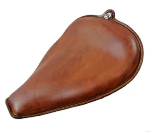 2004-2006 Harley Sportster Seat On The Frame Smooth Med Brown Leather All Models