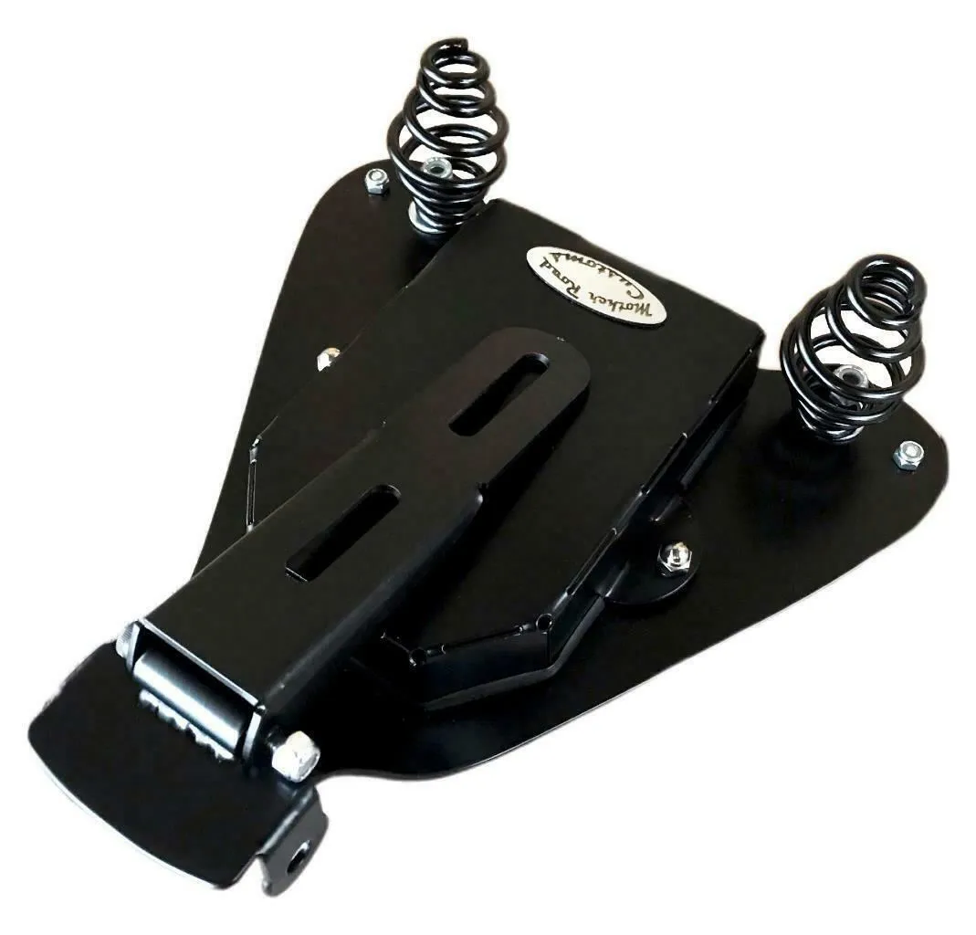 2007-2009 Sportster Harley Kit Spring Seat Brown On Brown Distressed Leather P-Pad bs