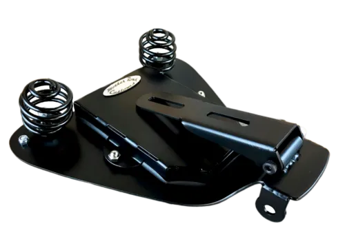 2007-2009 Sportster Harley Spring Seat P-Pad Kit Ant Red Oak Leaf Leather bs