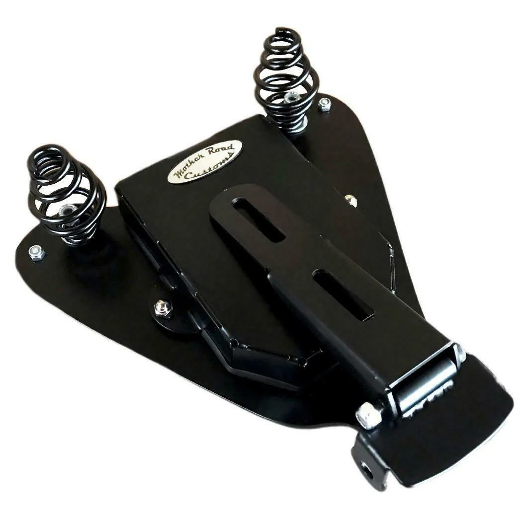 2007-2009 Sportster Harley Spring Seat P-Pad Kit Ant Red Oak Leaf Leather bs