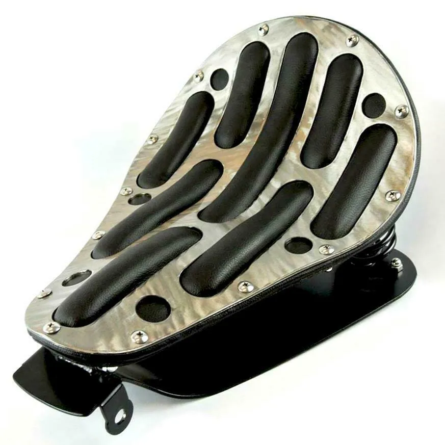 2010-2022 Harley Sportster Seat  Easy Rider Steel Powder Coat Black  Leather bc
