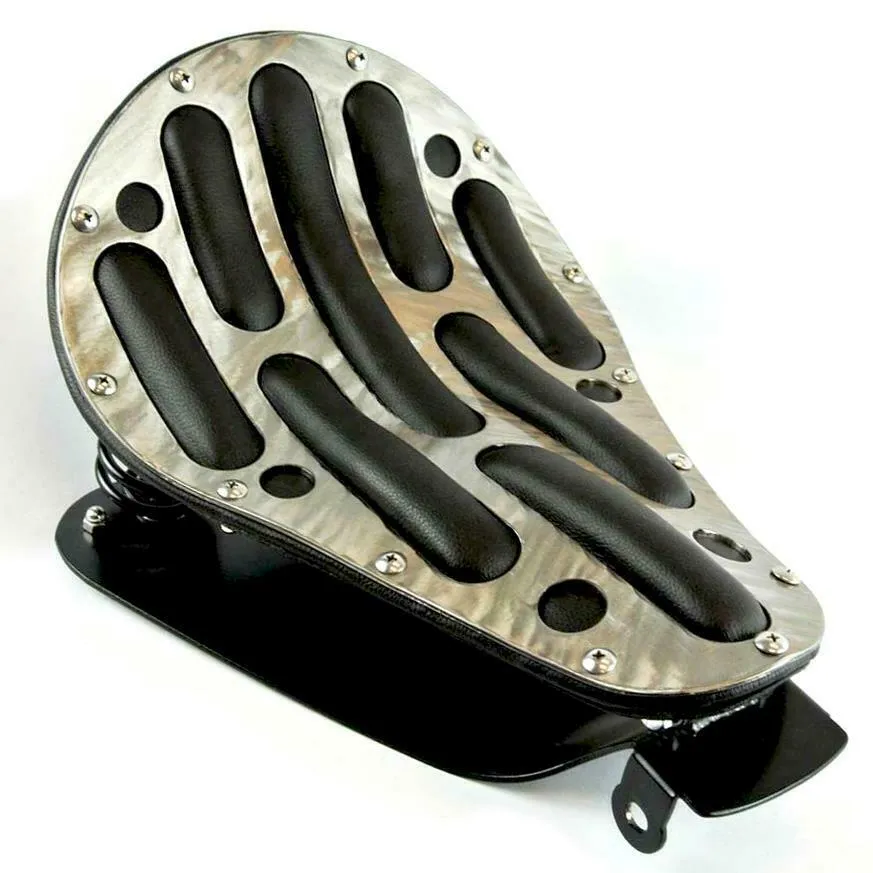 2010-2022 Harley Sportster Seat  Easy Rider Steel Powder Coat Black  Leather bc