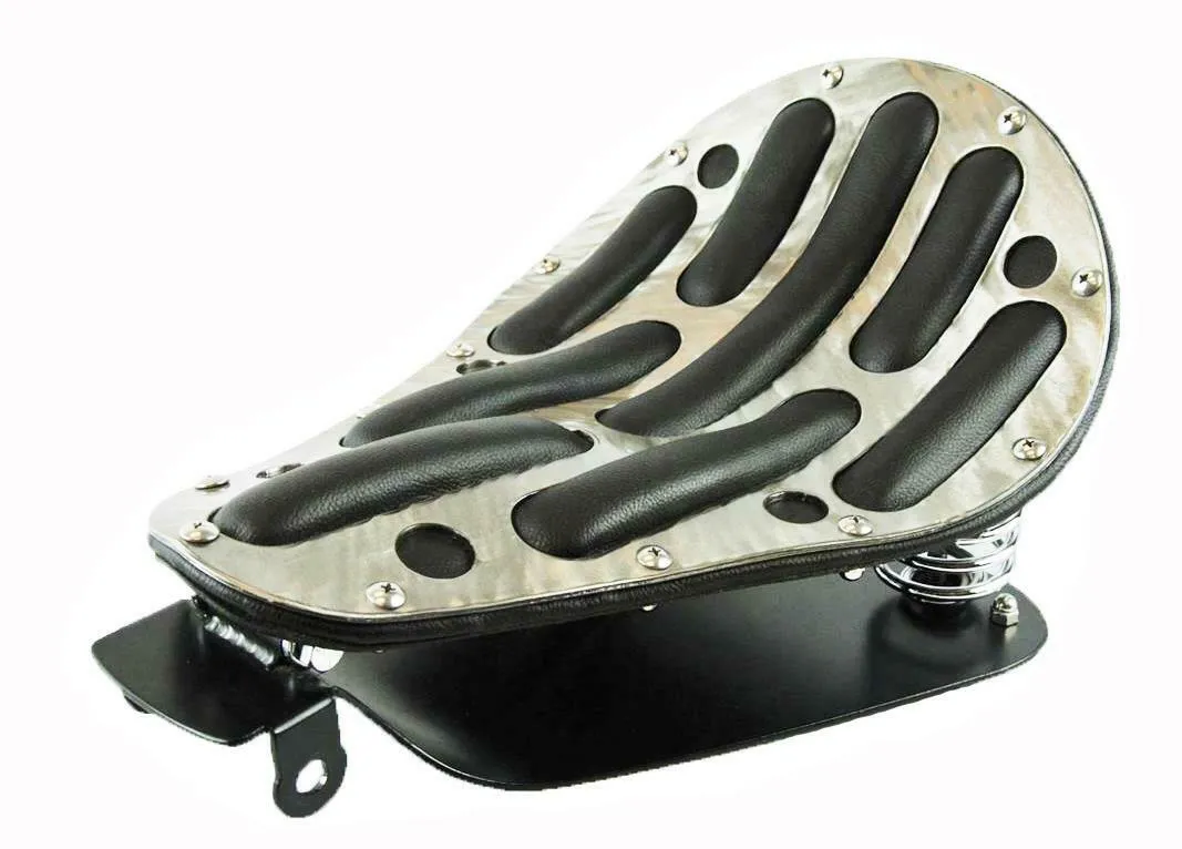 2010-2022 Harley Sportster Seat  Easy Rider Steel Powder Coat Black  Leather cc