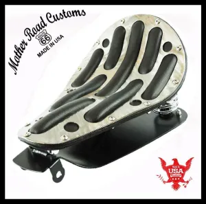 2010-2022 Harley Sportster Seat  Easy Rider Steel Powder Coat Black  Leather cc