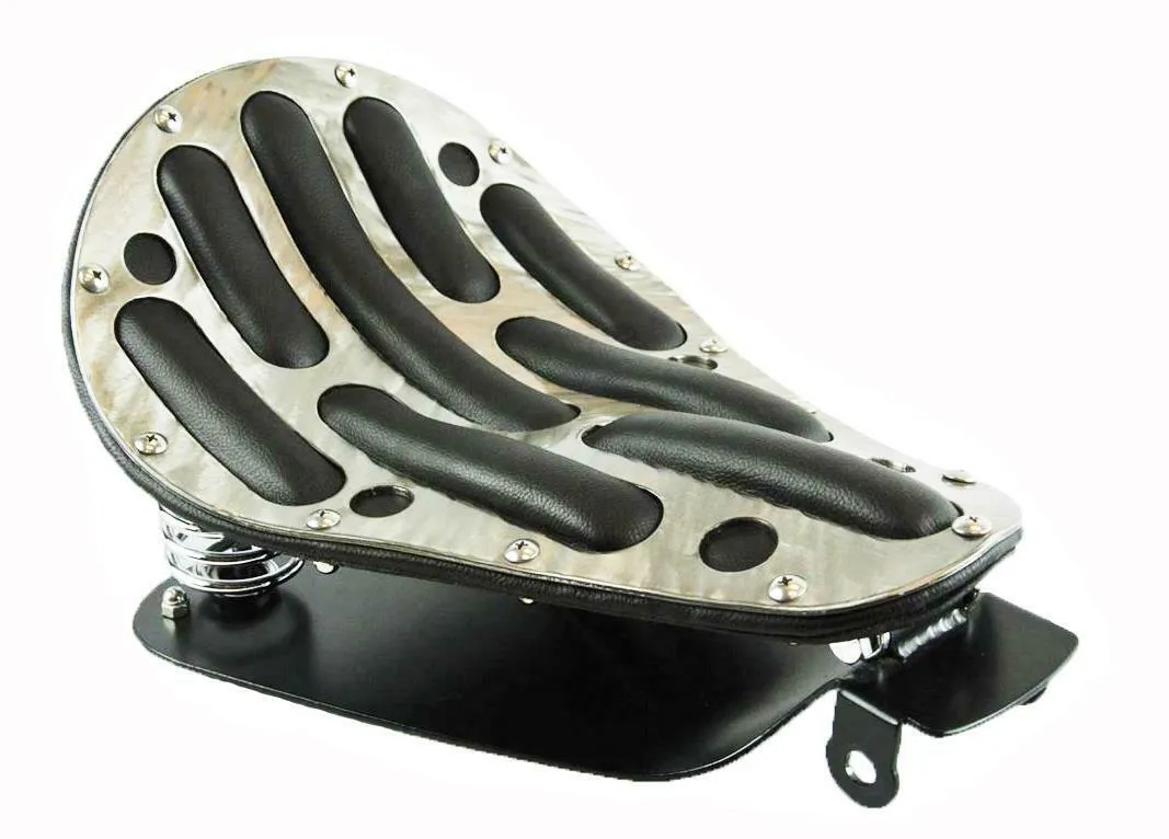 2010-2022 Harley Sportster Seat  Easy Rider Steel Powder Coat Black  Leather cc