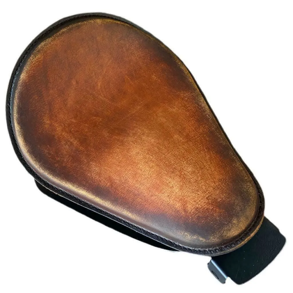 2010-2022 Sportster Harley Kit Spring Seat Brown On Brown Dist Leather P-Pad bs