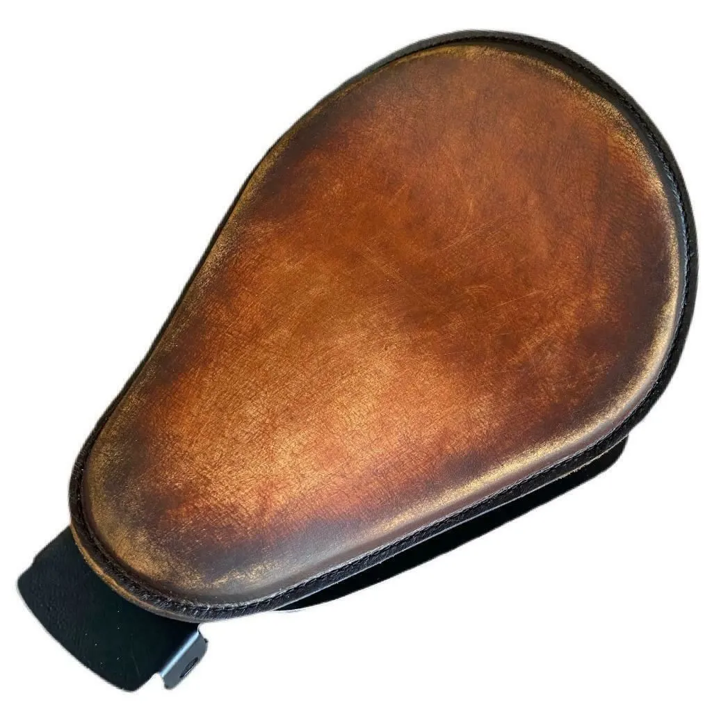 2010-2022 Sportster Harley Kit Spring Seat Brown On Brown Dist Leather P-Pad bs