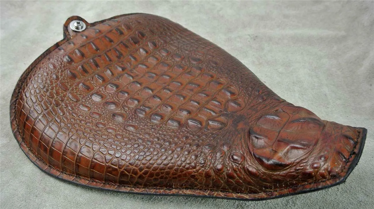 2010-2022 Sportster Harley On The Frame Seat USA Brown Gator Leather All Models