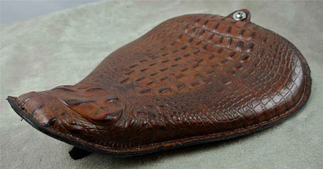 2010-2022 Sportster Harley On The Frame Seat USA Brown Gator Leather All Models