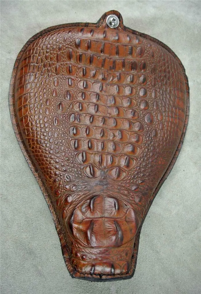 2010-2022 Sportster Harley On The Frame Seat USA Brown Gator Leather All Models