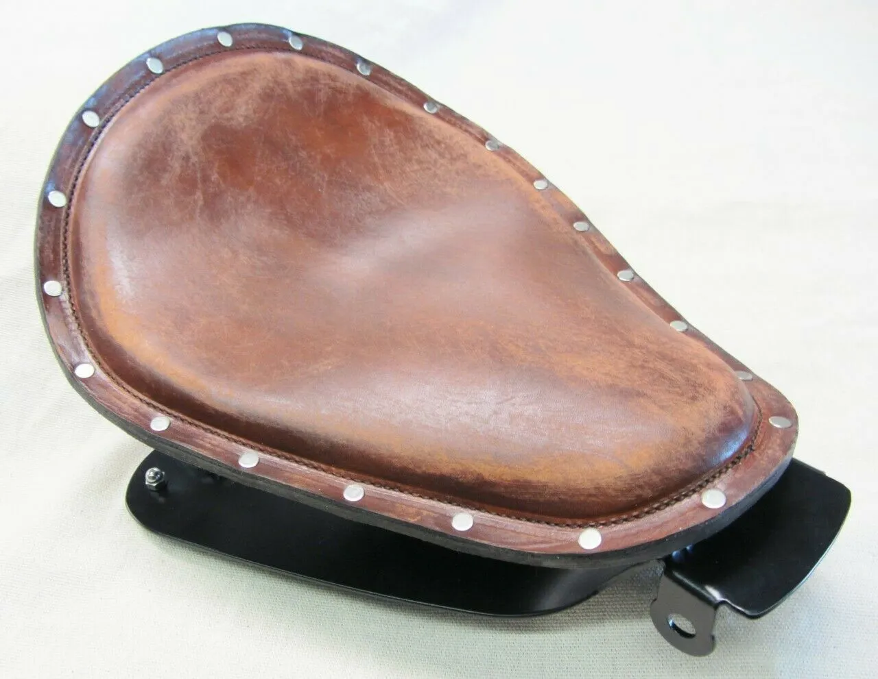 2010-2022 Sportster Harley Seat Brown Dist Silver Rivet  Conversion Kit 48 cs