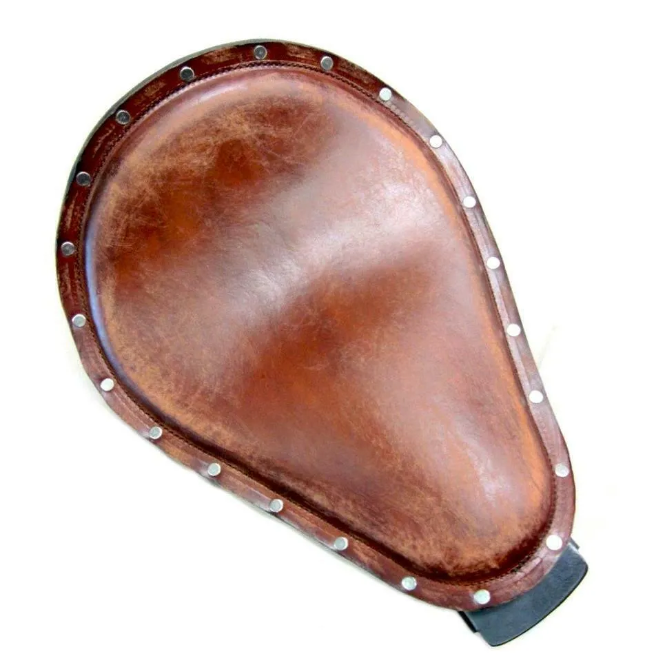 2010-2022 Sportster Harley Seat Brown Dist Silver Rivet  Conversion Kit 48 cs