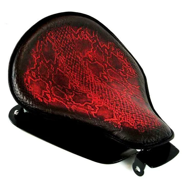 2010-2022 Sportster Harley Spring Seat Conversion Kit Ant Red Snake Python bcs