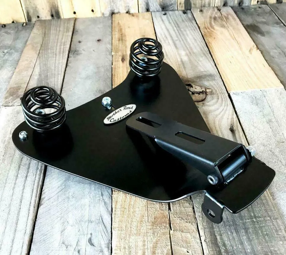 2010-2022 Sportster Harley Spring Solo Seat Mount Kit CopDist Tooled Leather bcs
