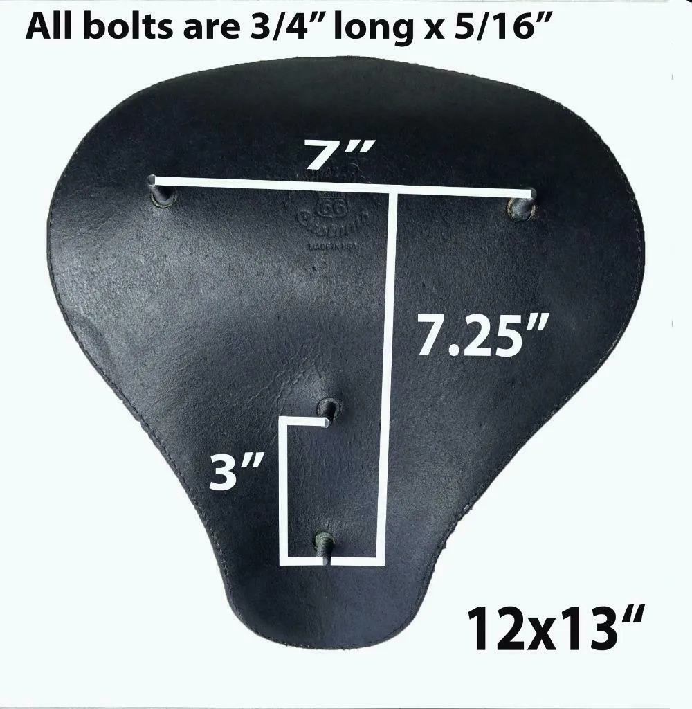2010-2022 Sportster Harley Spring Solo Seat P-Pad Kit Ant Br Gator Leather bs