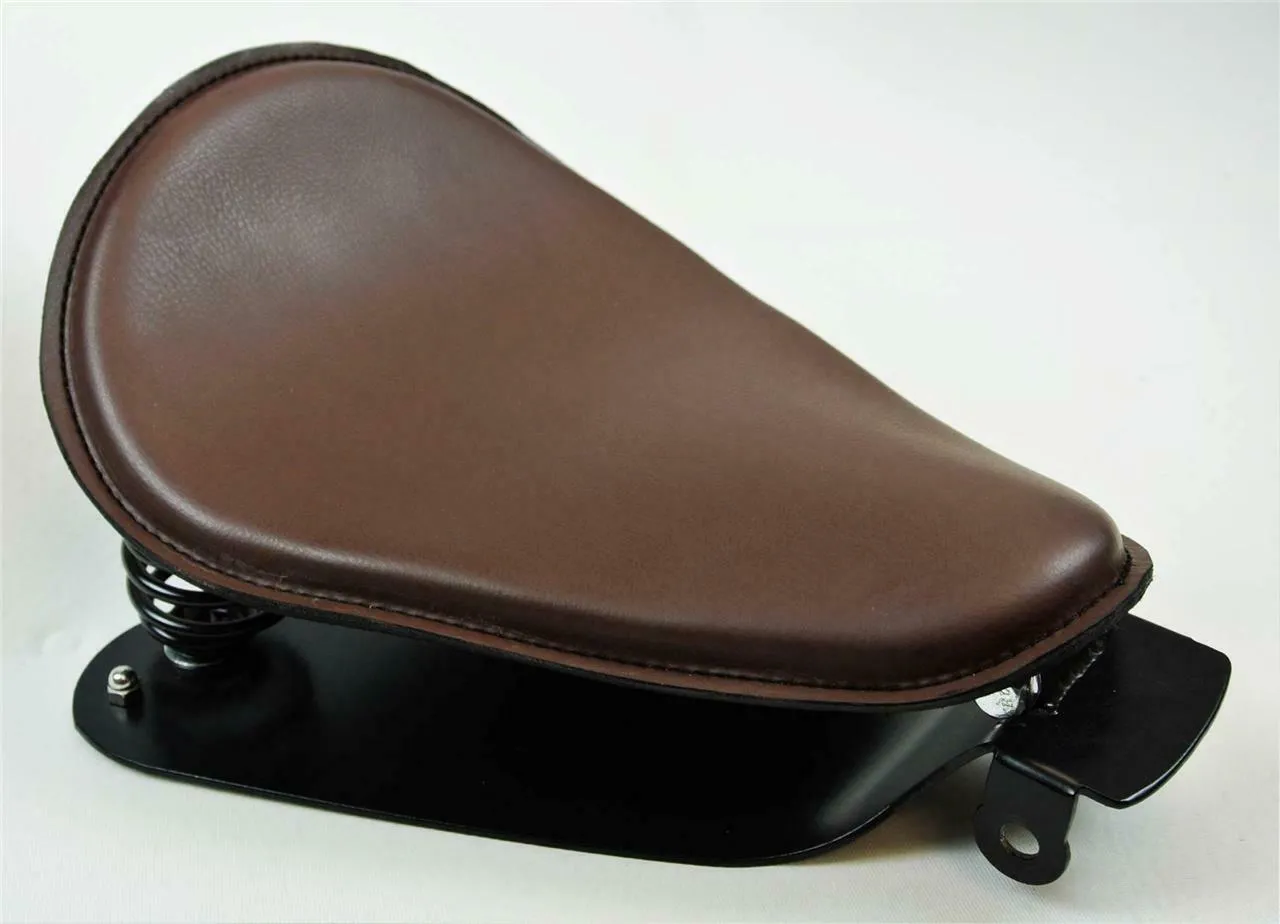 2010-2022 Sportster Spring Solo Seat Mounting Kit USA 10x13" Brown Pleather bcs