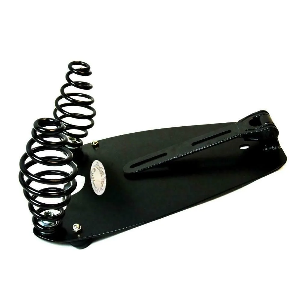 2015-2024 Indian Scout Bobber Seat Spring Kit Black Diamond Red Stitched 15x14x1"