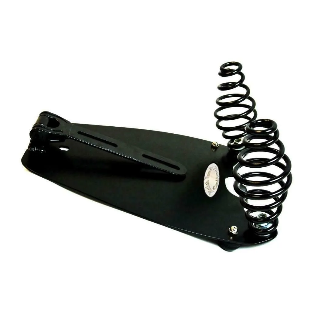 2015-2024 Indian Scout Bobber Seat Spring Kit Black Diamond Red Stitched 15x14x1"