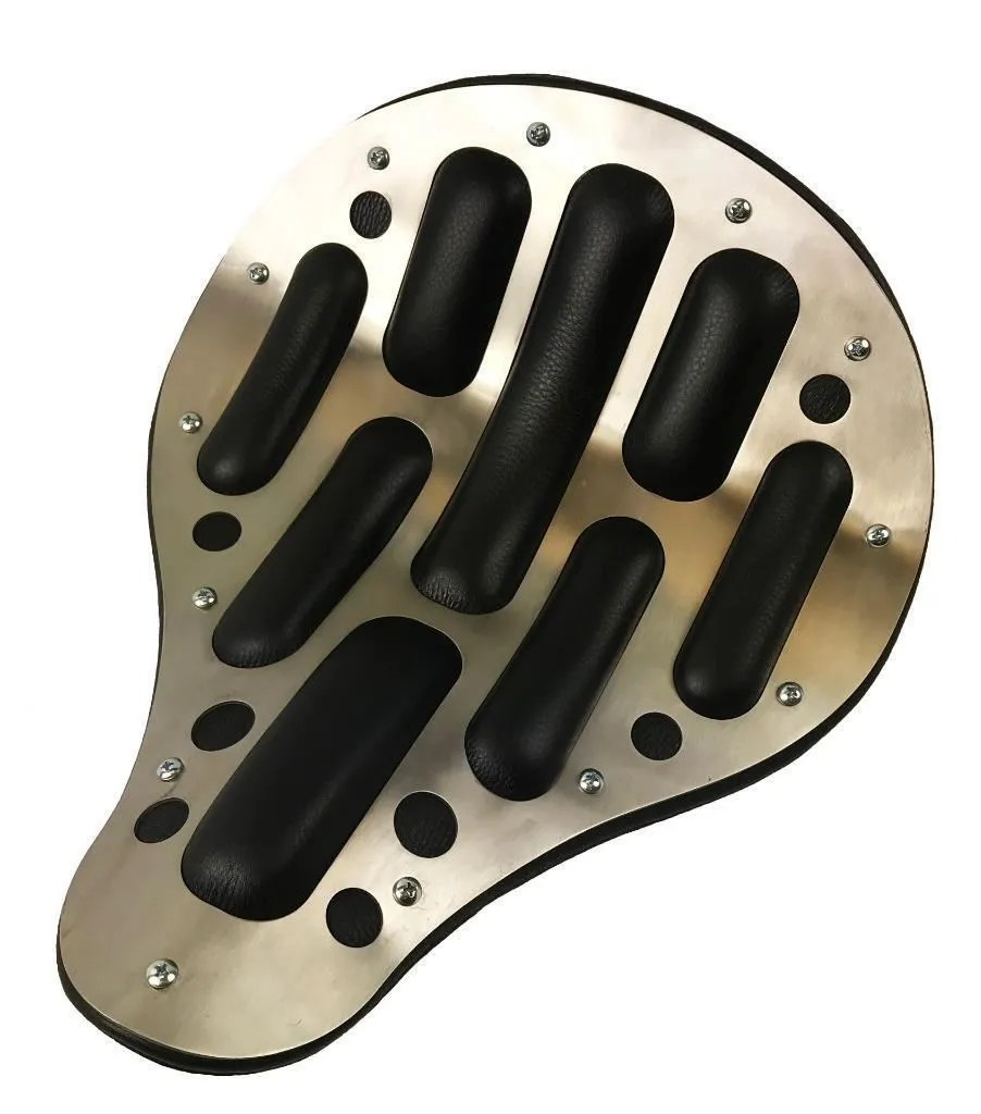 2017-2025 Triumph Bonneville Bobber Seat 13x15 Easy Rider Stainless Steel Black