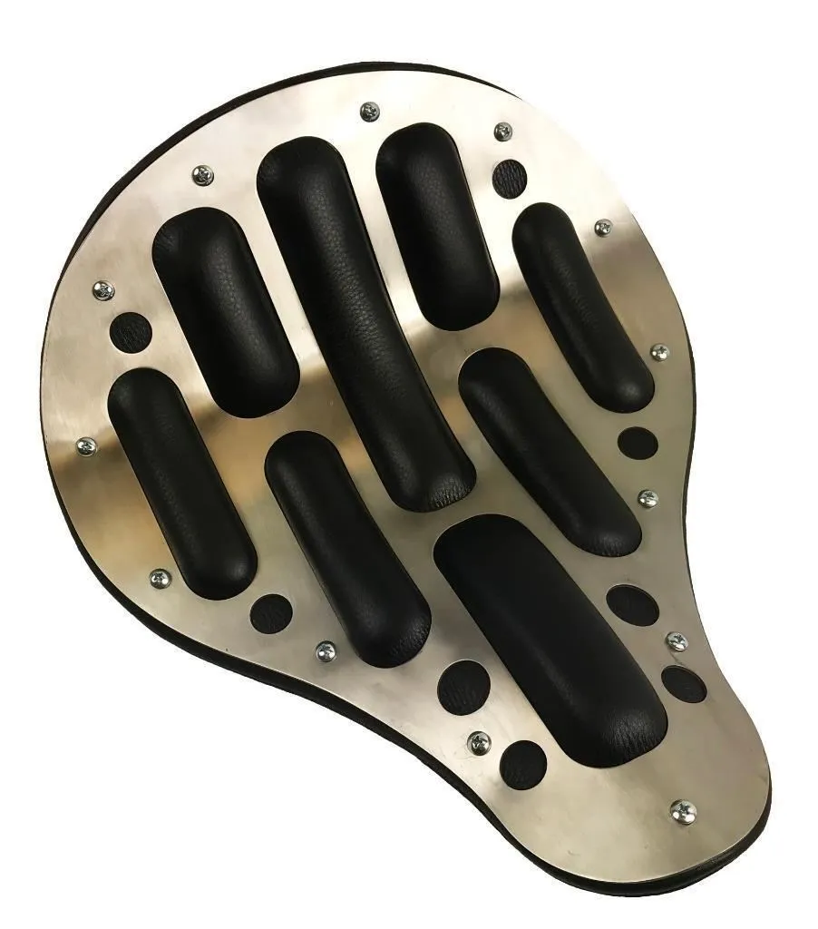 2017-2025 Triumph Bonneville Bobber Seat 13x15 Easy Rider Stainless Steel Black
