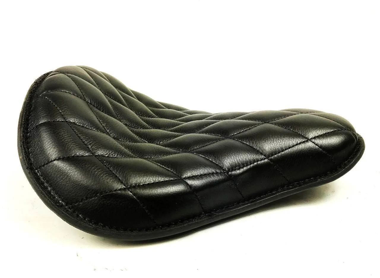 2017-2025 Triumph Bonneville Bobber Seat Black Diamond Stitched 13"x15" Saddle