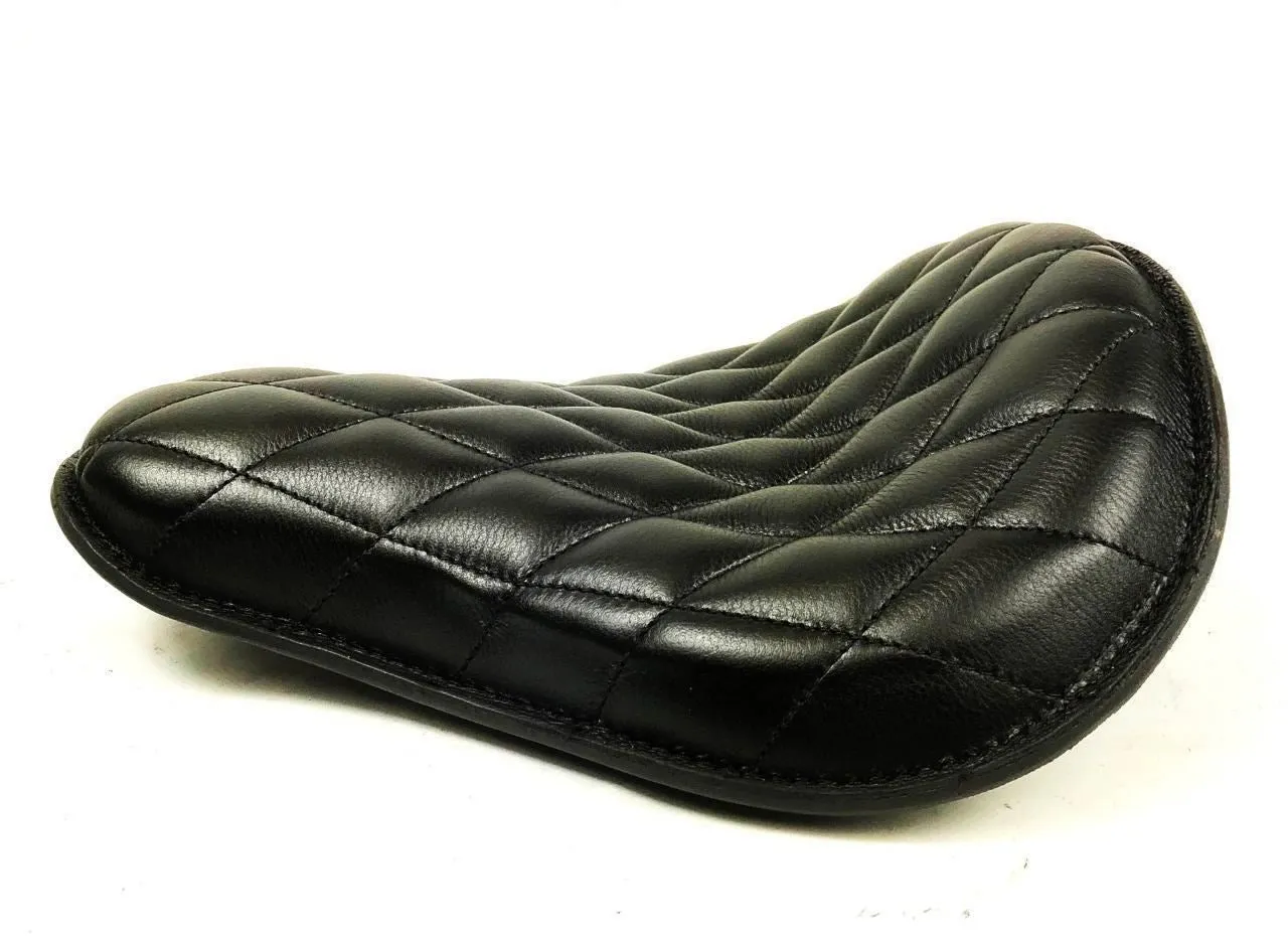 2017-2025 Triumph Bonneville Bobber Seat Black Diamond Stitched 13"x15" Saddle