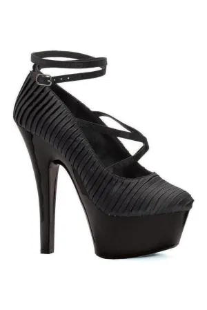 601-JUDITH Pump | Black Patent