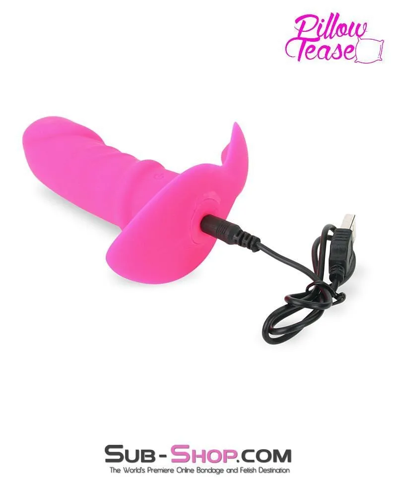 7030E-SIS      Remote Control Rechargeable Silicone Sissy Pink P-Spot Penis Plug