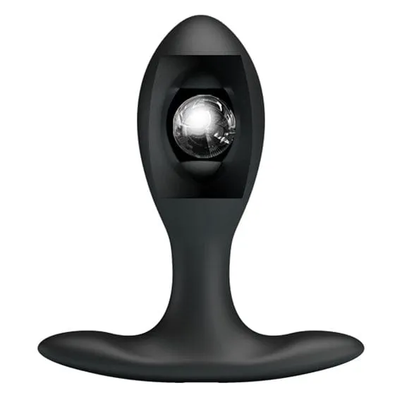 7188M      Inflatable Anal Plug with Metal Vibro Ball Inside