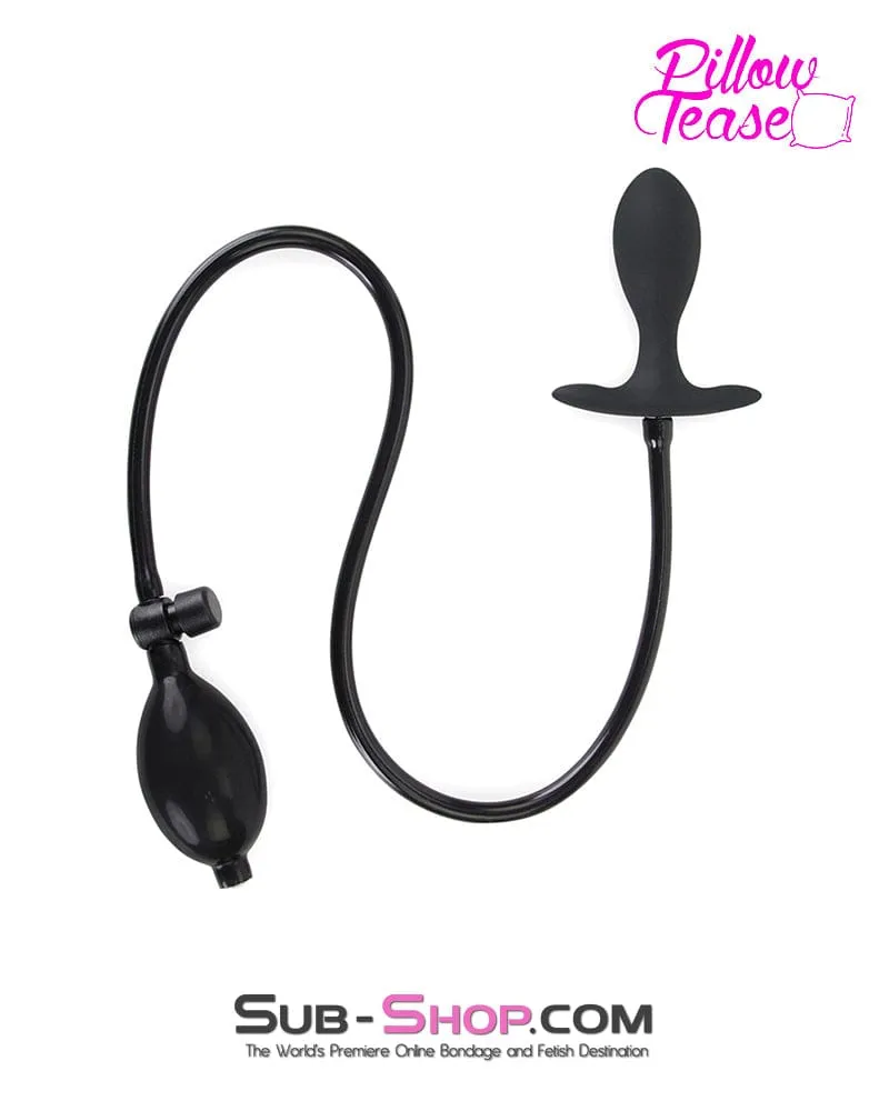 7188M      Inflatable Anal Plug with Metal Vibro Ball Inside