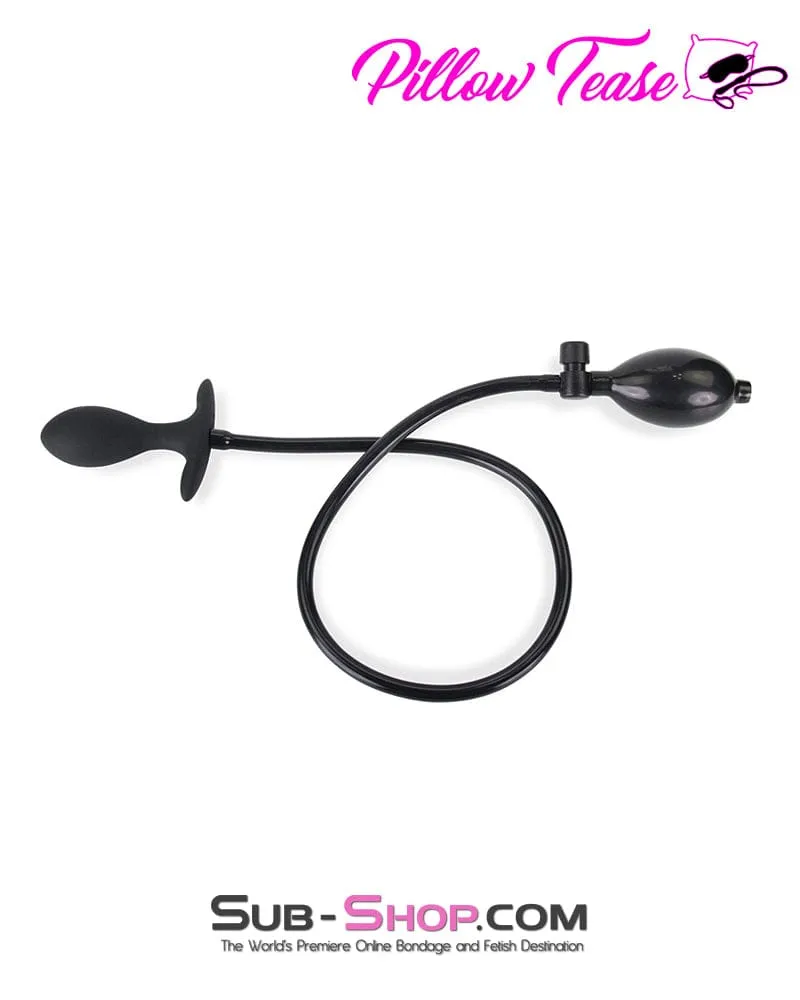 7188M      Inflatable Anal Plug with Metal Vibro Ball Inside