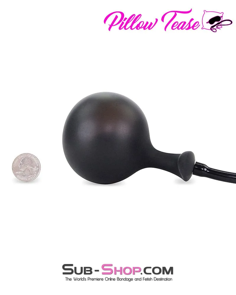 7188M      Inflatable Anal Plug with Metal Vibro Ball Inside